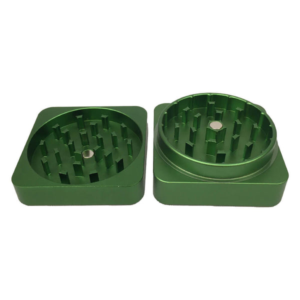 Best Buds Flat Square Grass - Grinder Aluminio (2 partes - 50mm)