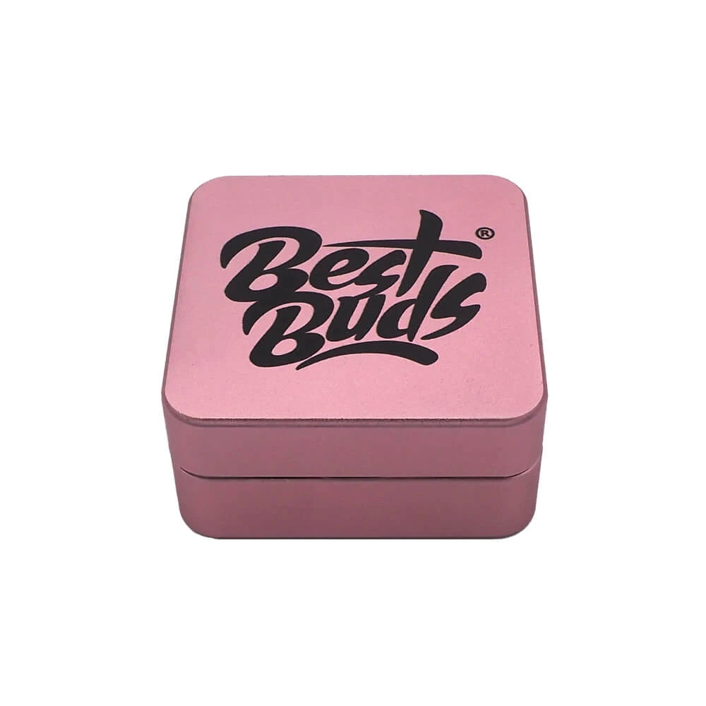 Best Buds Flat Square Flamingo - Grinder de Aluminio (2 partes - 50mm) - CBDream