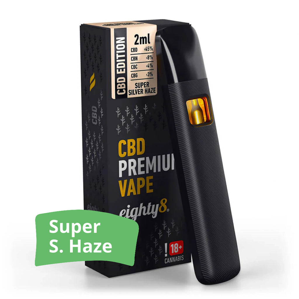 Eighty8 Super Silver Haze - CBD Disposable Vape (60% CBD+CBN+CBG)