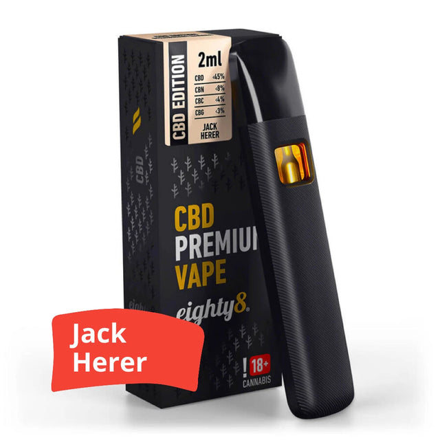 Eighty8 Jack Herer - Vape Descartável de CBD (60% CBD+CBN+CBG) - CBDream