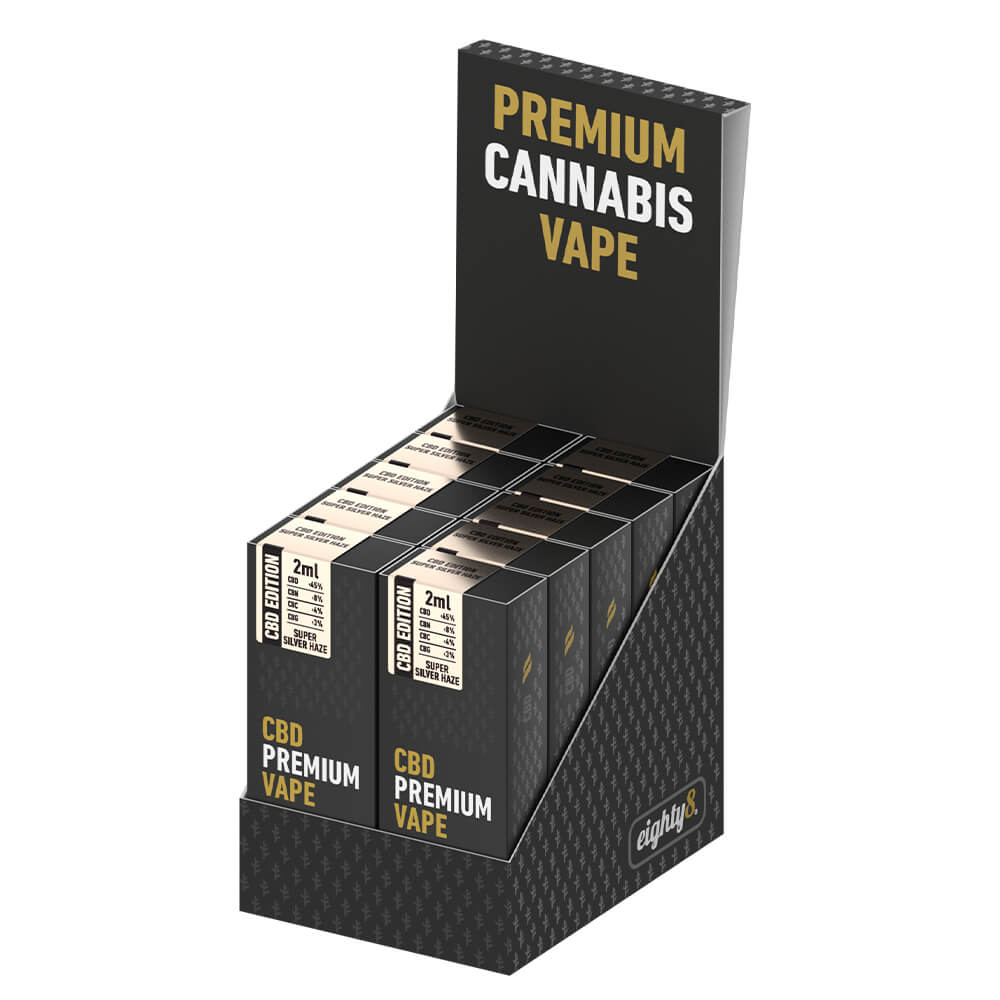 Eighty8 Super Silver Haze - Vape Descartável de CBD (60% CBD+CBN+CBG) - CBDream