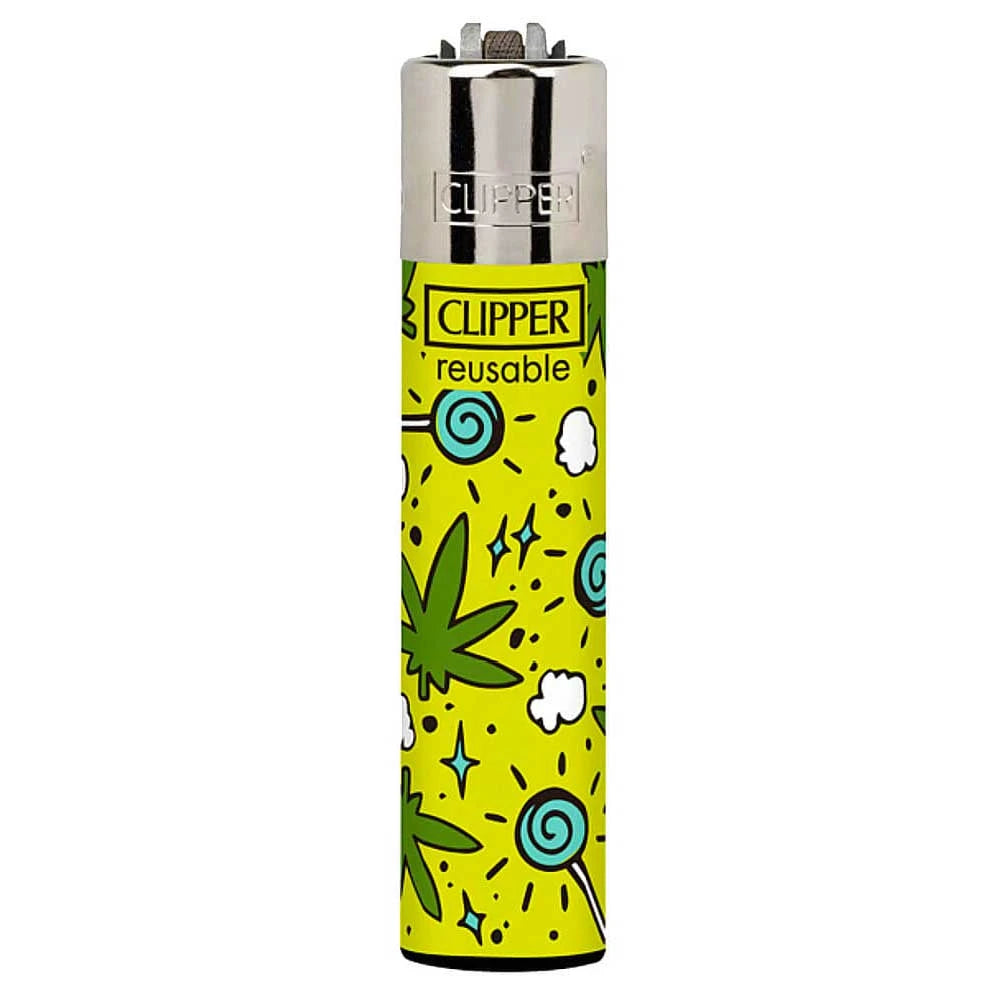 isqueiro clipper hemps amarelo