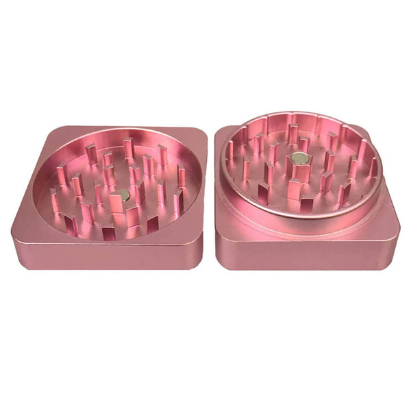 Best Buds Flat Square Flamingo - Grinder Aluminio (2 partes - 50mm)