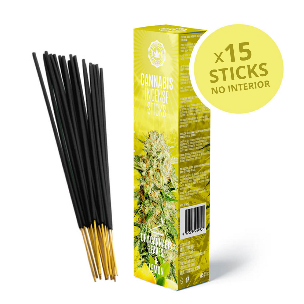 Cannabis Incense - Lemon and dried Cannabis leaves