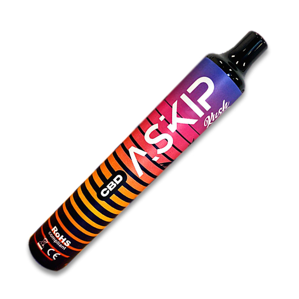 Askip Kush - Vape desechable de CBD con sabor a Cannabis (400 Puffs)